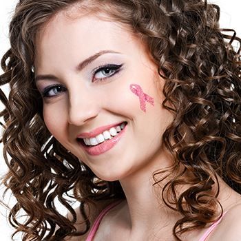 Glitter Pink Awareness Ribbon Design Water Transfer Temporary Tattoo(fake Tattoo) Stickers NO.12665