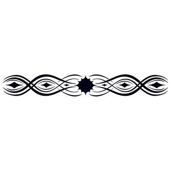 Glow in the Dark Tribal Band Design Water Transfer Temporary Tattoo(fake Tattoo) Stickers NO.12303