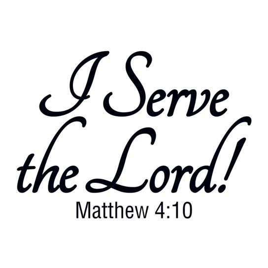 I Serve The Lord! Design Water Transfer Temporary Tattoo(fake Tattoo) Stickers NO.12096