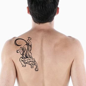 Large Tribal Panther  Design Water Transfer Temporary Tattoo(fake Tattoo) Stickers NO.13244