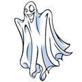 Laughing Ghost Design Water Transfer Temporary Tattoo(fake Tattoo) Stickers NO.13195