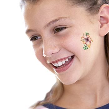 Lily Flower and Vine Design Water Transfer Temporary Tattoo(fake Tattoo) Stickers NO.12943