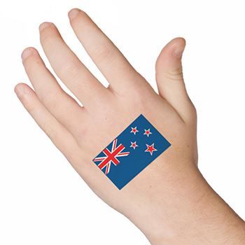 New Zealand Flag Design Water Transfer Temporary Tattoo(fake Tattoo) Stickers NO.12765