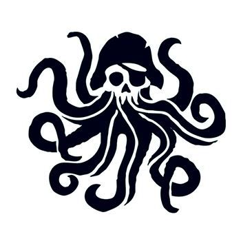Octopus Pirate Symbol Design Water Transfer Temporary Tattoo(fake Tattoo) Stickers NO.13251