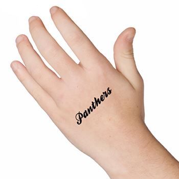Panthers Text Design Water Transfer Temporary Tattoo(fake Tattoo) Stickers NO.14938