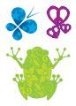Peace Frogs Design Water Transfer Temporary Tattoo(fake Tattoo) Stickers NO.13553