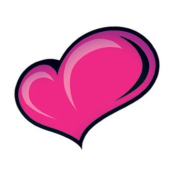 Pink Heart Design Water Transfer Temporary Tattoo(fake Tattoo) Stickers NO.13032