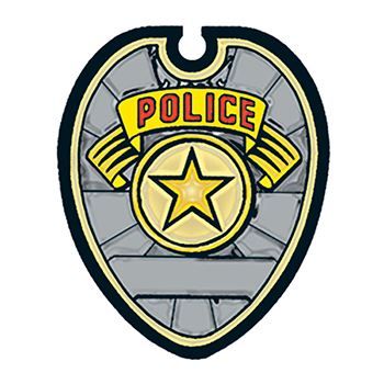 Police Badge Design Water Transfer Temporary Tattoo(fake Tattoo) Stickers NO.13884