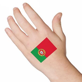 Portugal Flag Design Water Transfer Temporary Tattoo(fake Tattoo) Stickers NO.12755