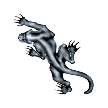 Prowling Panther Design Water Transfer Temporary Tattoo(fake Tattoo) Stickers NO.14953