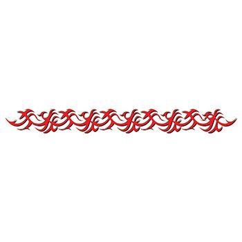 Red Tribal Band Design Water Transfer Temporary Tattoo(fake Tattoo) Stickers NO.12317