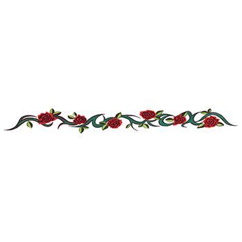 Rose Tribal Band Design Water Transfer Temporary Tattoo(fake Tattoo) Stickers NO.12326