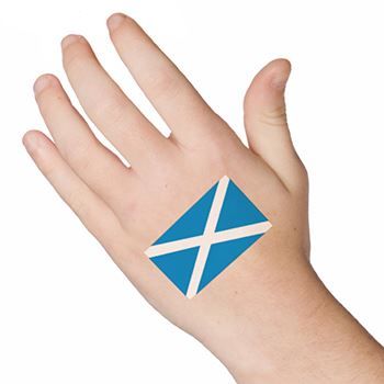 Scotland Flag Design Water Transfer Temporary Tattoo(fake Tattoo) Stickers NO.12757