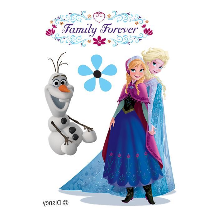 Sisterly Love Frozen Design Water Transfer Temporary Tattoo(fake Tattoo) Stickers NO.14016