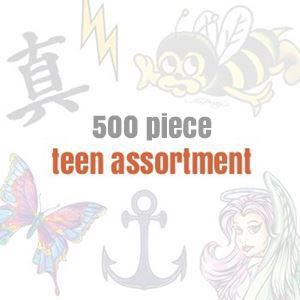 Temporary Tattoos for Teens (500 tattoos) Design Water Transfer Temporary Tattoo(fake Tattoo) Stickers NO.14140
