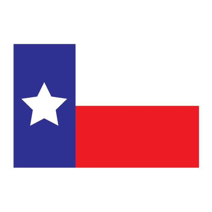Texas State Flag Lone Star Design Water Transfer Temporary Tattoo(fake Tattoo) Stickers NO.12784