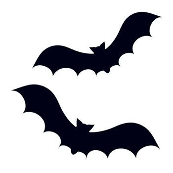 Two Bats Design Water Transfer Temporary Tattoo(fake Tattoo) Stickers NO.13199