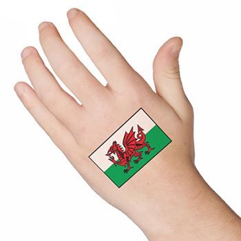 Wales Flag Design Water Transfer Temporary Tattoo(fake Tattoo) Stickers NO.12752