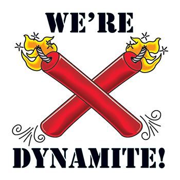 We're Dynamite Design Water Transfer Temporary Tattoo(fake Tattoo) Stickers NO.15103