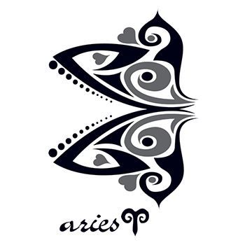 Zodiac: Aries Design Design Water Transfer Temporary Tattoo(fake Tattoo) Stickers NO.12245