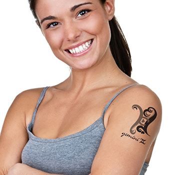 Zodiac: Gemini Design Design Water Transfer Temporary Tattoo(fake Tattoo) Stickers NO.12239