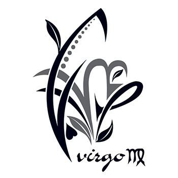 Zodiac: Virgo Design Design Water Transfer Temporary Tattoo(fake Tattoo) Stickers NO.12253